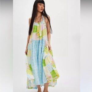 Free People Patched and Pretty Patchwork Maxi Dress